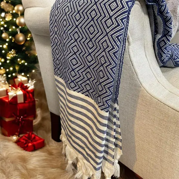 Blue Turkish Beach Towel